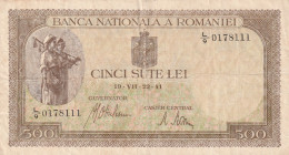Romania 500 Lei 1941