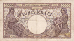 Romania 2000 Lei 1943