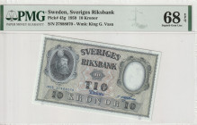 Sweden 10 Kronor 1959 PMG 68 EPQ !TOP POP!
