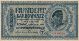 Ukraine 100 Karbowanez 1942