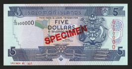 Solomon Islands 5 Dollars 2004-2018 Specimen