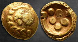 Central Europe. Vindelici 200-100 BC. Regenbogenschüsselchen Type II C. Stater AV