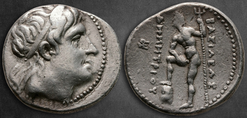 Kings of Macedon. Pella. Demetrios I Poliorketes 306-283 BC. 
Tetradrachm AR
...