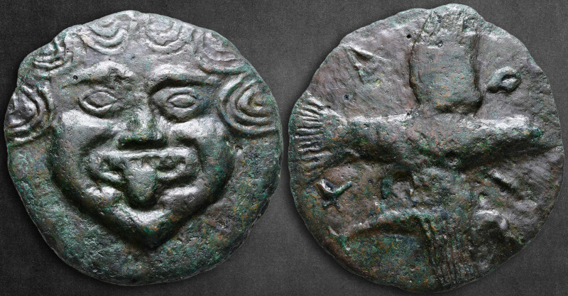 Scythia. Olbia circa 437-410 BC. 
Cast coinage Æ

67 mm, 94,92 g

Facing go...