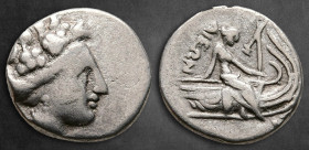 Euboea. Histiaia circa 171-168 BC. Tetrobol AR