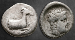 Achaia. Aegae circa 425-375 BC. Hemidrachm or Triobol AR