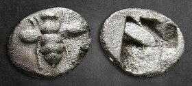 Ionia. Ephesos  circa 550-500 BC. Tetartemorion AR