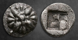 Ionia. Erythrai  circa 500-480 BC. Hemiobol AR
