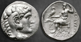 Seleukid Kingdom. Laodikeia ad Mare. Antiochos II Theos 261-246 BC. In the name of Seleukos I, types of Alexander III of Macedon. Tetradrachm AR