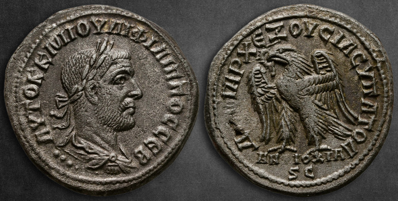 Seleucis and Pieria. Antioch. Philip I Arab AD 244-249. 
Billon-Tetradrachm

...