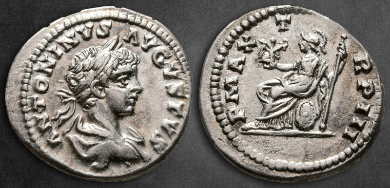 Caracalla AD 198-217. Laodicea ad Mare
Denarius AR

20 mm, 3,01 g

ANTONINV...