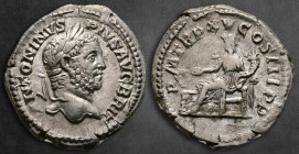 Caracalla AD 198-217. Rome. Denarius AR