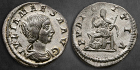 Julia Maesa. Augusta AD 218-224. Rome. Denarius AR