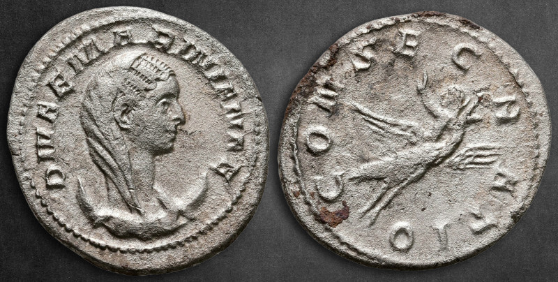 Diva Mariniana AD 254-256. Consecration issue. Rome
Antoninianus AR

23 mm, 3...