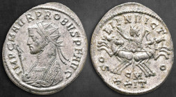 Probus AD 276-282. Cyzicus. Antoninianus Æ silvered