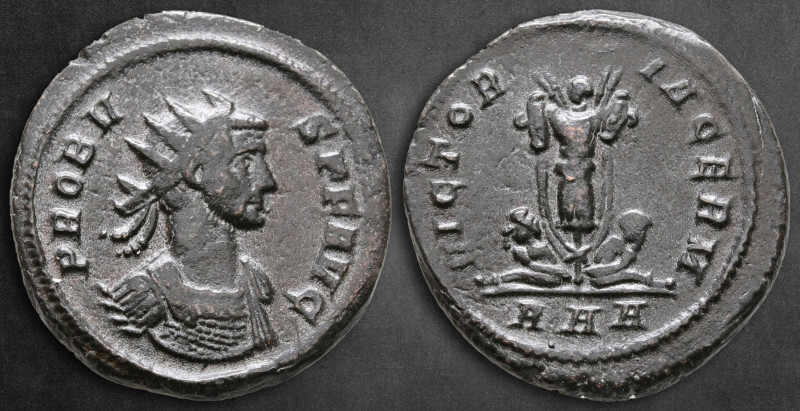 Probus AD 276-282. Struck AD 281. Rome
Antoninianus Æ

22 mm, 4,65 g

PROBV...