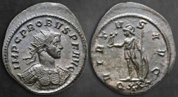 Probus AD 276-282. Ticinum. Antoninianus Æ silvered