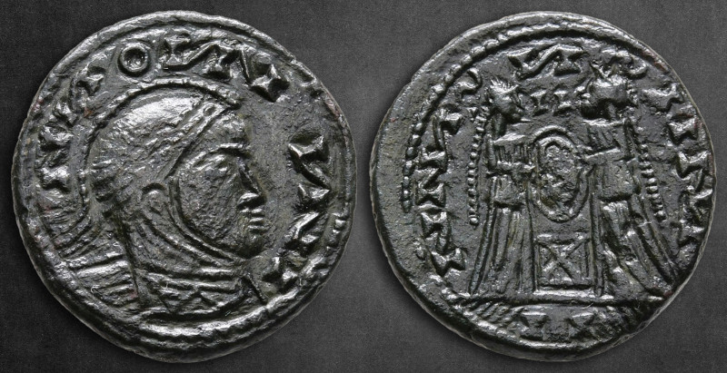 Constantine I the Great AD 306-337. Contemporary Barbaric Imitation
Follis Æ
...