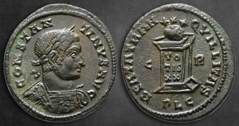 Constantine I the Great AD 306-337. Lugdunum (Lyon)
Follis Æ

19 mm, 3,21 g
...