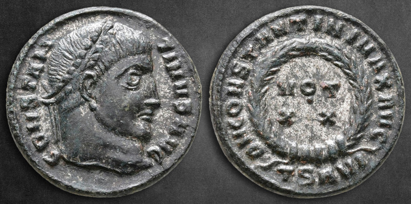 Constantine I the Great AD 306-337. Thessaloniki
Follis Æ silvered

18 mm, 2,...