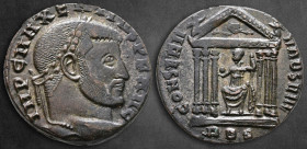 Maxentius AD 306-312. Rome. Follis Æ
