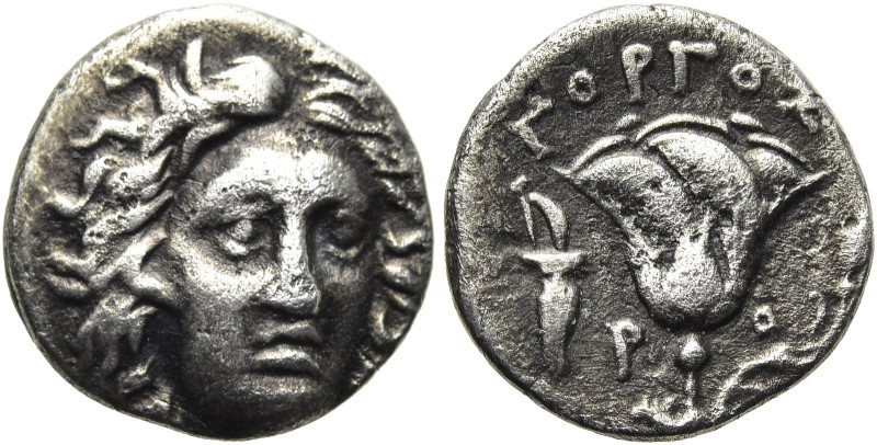 KARISCHE INSELN. RHODOS 
Drachme ø 15mm (2,39g). ca. 230 - 205 v. Chr. Vs.: Fro...