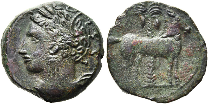 ZEUGITANIA. KARTHAGO 
AE ø 16mm (2,63g). ca. 310 - 280 v. Chr. Mzst. in Karthag...