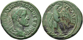 MOESIA INFERIOR. NIKOPOLIS 
Maximinus Thrax, 235 - 238 n. Chr. AE Vierer ø 26mm (11,32g). Vs.: ΑΥΤ ΜΑΞΙΜΕΙΝΟC ΕΥCΕΒ ΑΥΓ, drapierte Panzerbüste mit Lo...