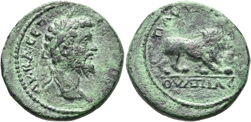 THRAKIEN. PAUTALIA 
Septimius Severus, 193 - 211 n. Chr. AE ø 24mm (9,15g). Vs....