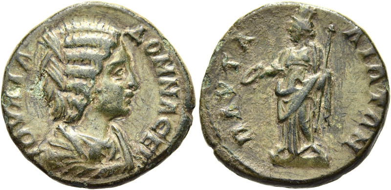 THRAKIEN. PAUTALIA 
Iulia Domna, 211 - 217 n. Chr. AE ø 23mm (6,75g). Vs.: ΙΟΥΛ...