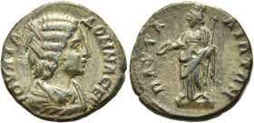 THRAKIEN. PAUTALIA 
Iulia Domna, 211 - 217 n. Chr. AE ø 23mm (6,75g). Vs.: ΙΟΥΛΙΑ ΔΟΜΝΑ ΣΕΒ, drapierte Büste n. r. Rs.: ΠΑΥΤΑ-ΛΙΩΤΩΝ, Statue der Stad...