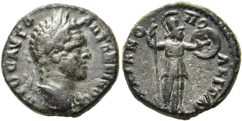 THRAKIEN. TRAIANOPOLIS 
Caracalla als Augustus, 211 - 217 n. Chr. AE ø 16mm (3,...