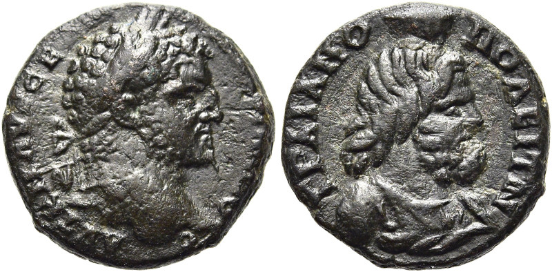 THRAKIEN. TRAIANOPOLIS 
Caracalla als Augustus, 211 - 217 n. Chr. AE Kleinbronz...