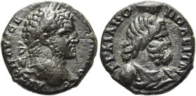 THRAKIEN. TRAIANOPOLIS 
Caracalla als Augustus, 211 - 217 n. Chr. AE Kleinbronze ø 16mm (3,62g). Vs.: ΑΥΤ Κ Μ ΑΥΡ ΣΕ ΑΝΤΩΝΕΙΝΟΣ, bärtiger Kopf mit Lo...