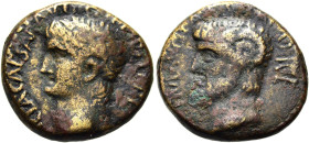 MAKEDONIEN. KASSANDREIA 
Claudius, 41 - 54 n. Chr. AE ø 22mm (9,03g). Vs.: TI CLA CAES [AVG GERM P M TR P], Kopf mit Lorbeerkranz n. l. Rs.: [COL IVL...