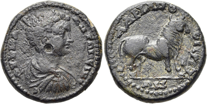 MYSIEN. HADRIANOTHERAI 
Caracalla, 198 - 217 n. Chr. AE ø 23mm (10,25g). Vs.: Α...