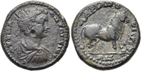 MYSIEN. HADRIANOTHERAI 
Caracalla, 198 - 217 n. Chr. AE ø 23mm (10,25g). Vs.: ΑΥ Κ Μ ΑΥΡ ΑΝΤΩΝΕΙΝΟ/Σ, drapierte Panzerbüste n. r. Rs.: ΑΔΡΙΑΝΟ-ΘΗΡΙ/Τ...