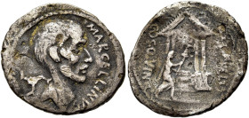 RÖMISCHE REPUBLIK. RÖMISCHE REPUBLIK NACH 211 V. CHR 
P. Cornelius Lentulus Marcellinus, 50 v. Chr. Denar ø 21mm (3,24g). Mzst. Rom. Vs.: MARCELLINVS...