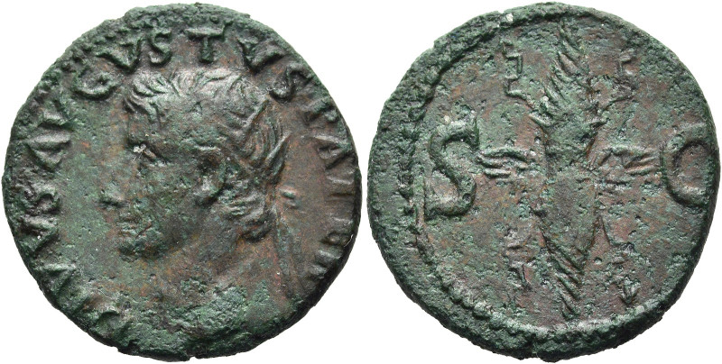 RÖMISCHE KAISERZEIT. 
Divus Augustus, ab 14 n. Chr. AE As ø 27mm (11,30g). Gepr...