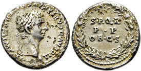 RÖMISCHE KAISERZEIT. 
Claudius, 41 - 54 n. Chr. Denar ø 18mm (3,66g). 46 - 47 n. Chr. Mzst. Rom. Vs.: TI CLAVD CAESAR AVG P M TR P VIIII IMP XI, Kopf...