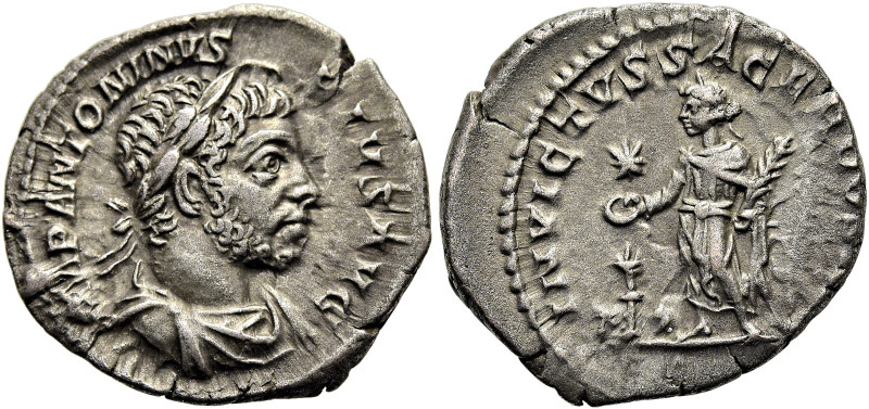 RÖMISCHE KAISERZEIT. 
Elagabal, 218 - 222 n. Chr. Denar ø 19mm (2,82g). 220 - 2...