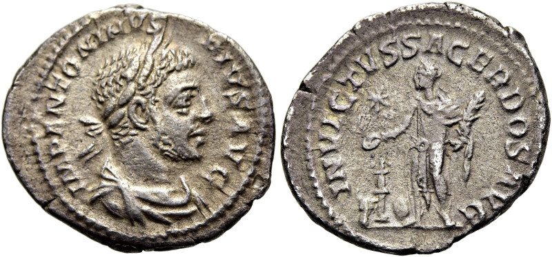 RÖMISCHE KAISERZEIT. 
Elagabal, 218 - 222 n. Chr. Denar ø 21mm (2,82g). 220 - 2...
