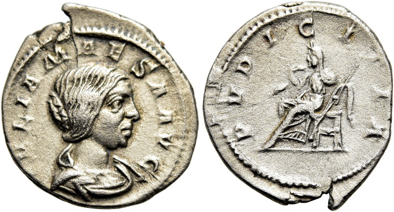RÖMISCHE KAISERZEIT. 
Iulia Maesa, 218 - 224 n. Chr. Denar ø 20mm (2,50g). 220 ...