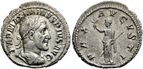 RÖMISCHE KAISERZEIT. 
Maximinus Thrax, 235 - 238 n. Chr. Denar ø 20mm (2,93g). 235 n. Chr. Mzst. Rom. Vs.: IMP MAXIMINVS PIVS AVG, drapierte Panzerbü...