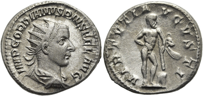 RÖMISCHE KAISERZEIT. 
Gordian III., 238 - 244 n. Chr. Antoninian ø 22mm (3,79g)...