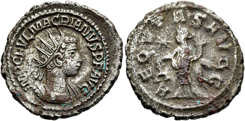 RÖMISCHE KAISERZEIT. 
Macrianus Iunior, 260 - 261 n. Chr. Antoninian ø 23mm (4,...