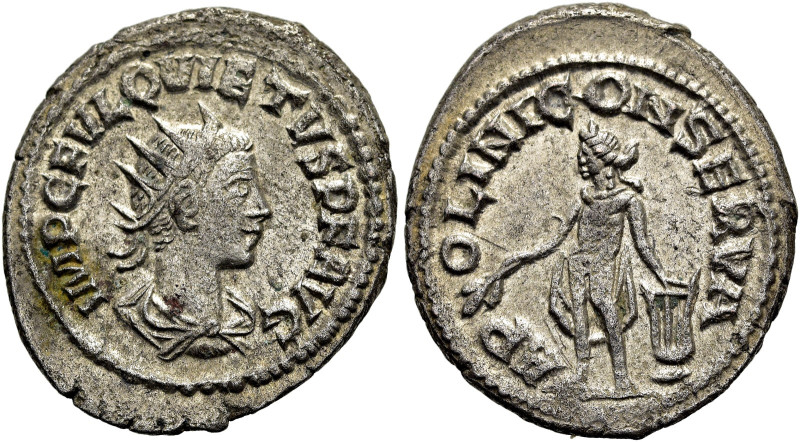 RÖMISCHE KAISERZEIT. 
Quietus, 260 - 261 n. Chr. Antoninian ø 23mm (4,05g). Mzs...