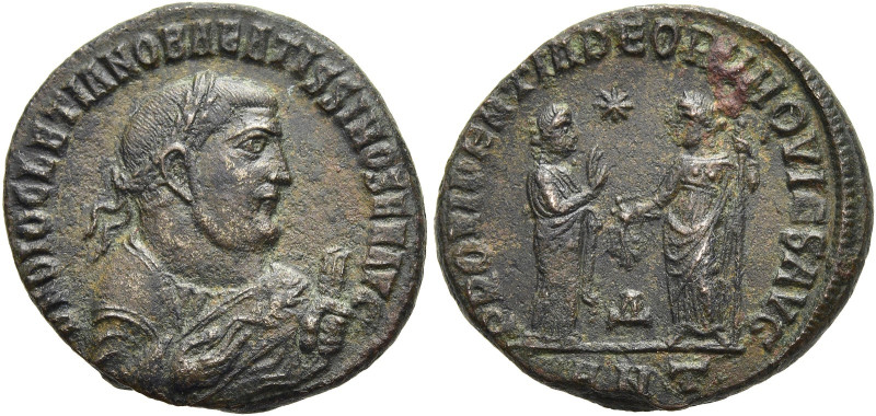 RÖMISCHE KAISERZEIT. 
Diocletian als Senior, 305 - ca. 312 n. Chr. AE Follis ø ...