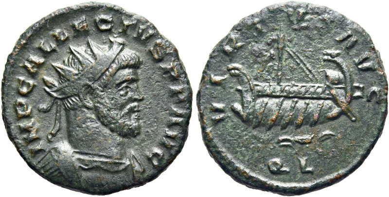 RÖMISCHE KAISERZEIT. 
Allectus, 293 - 296 n. Chr. Quinar ø 19mm (3,26g). 295 - ...