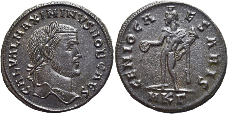 RÖMISCHE KAISERZEIT. 
Maximinus Daia als Caesar, 305 - 310 n. Chr. AE Follis ø ...